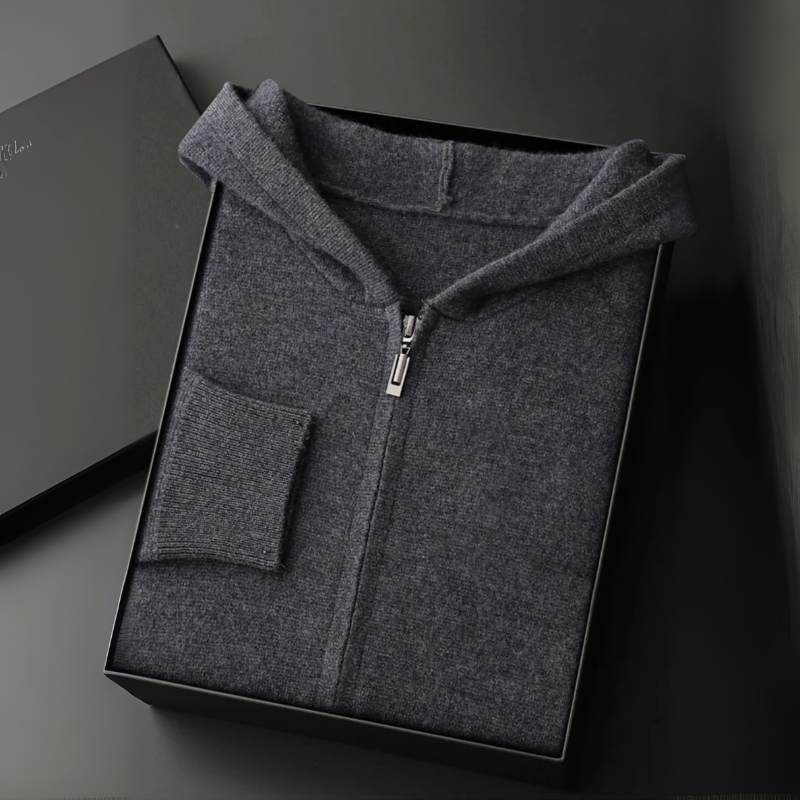 The Montreuil Cashmere Zip Hoodie