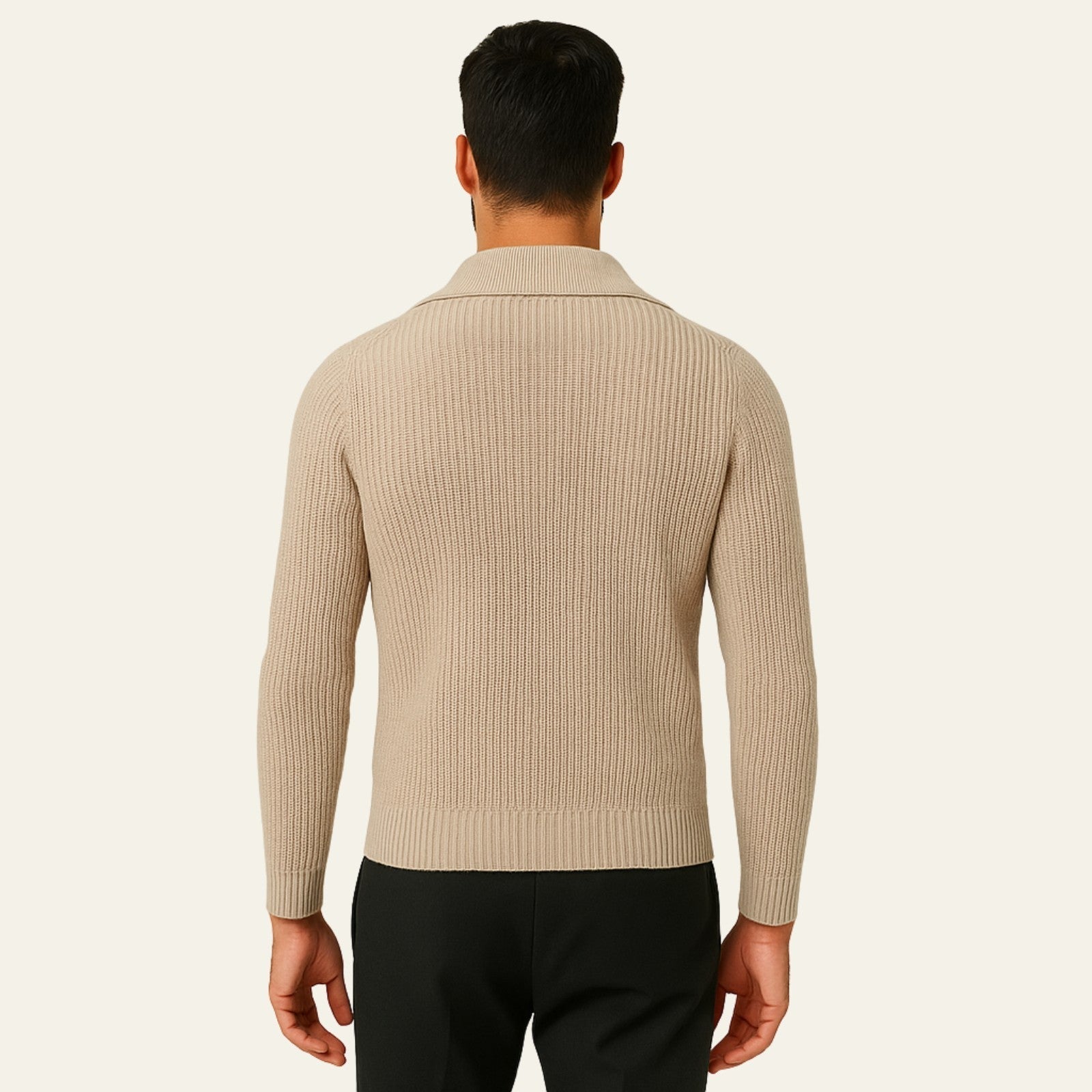 The Chamonix Cashmere Ribbed Zip Vest