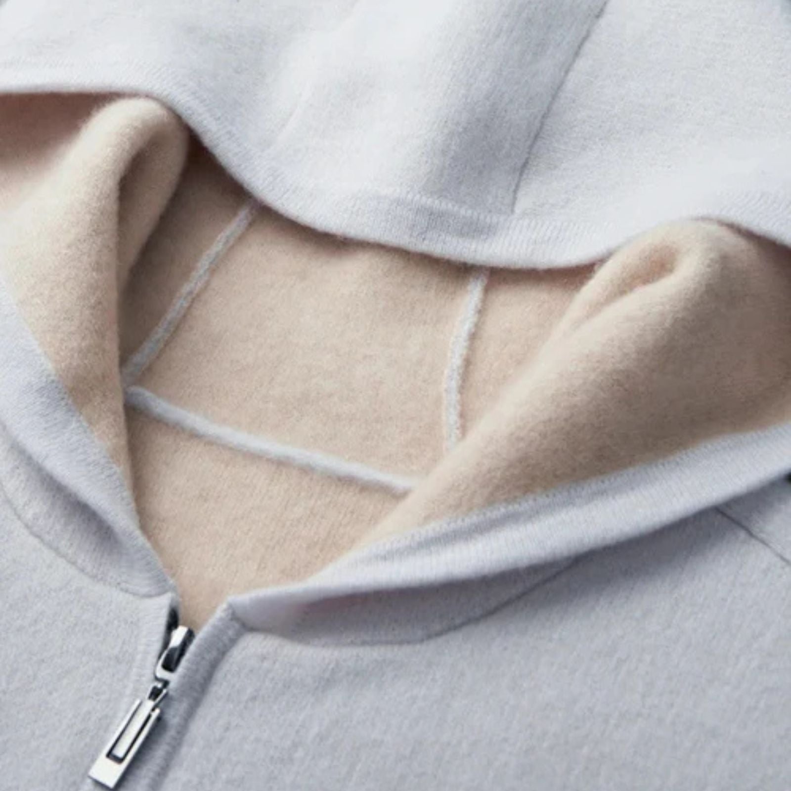 The Basel Cashmere Refined Zip Hoodie