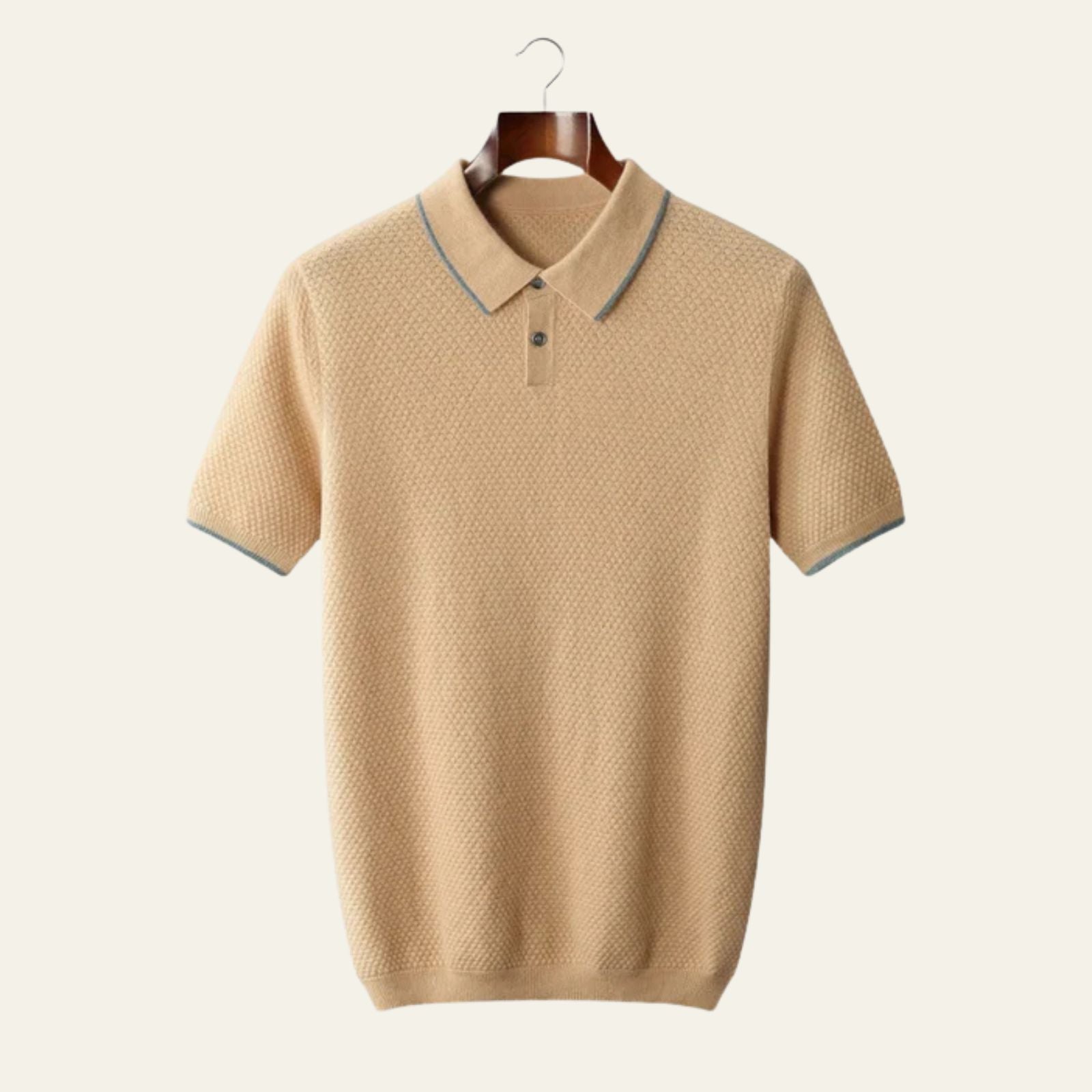 The Ravello Two-Tone Cashmere Polo