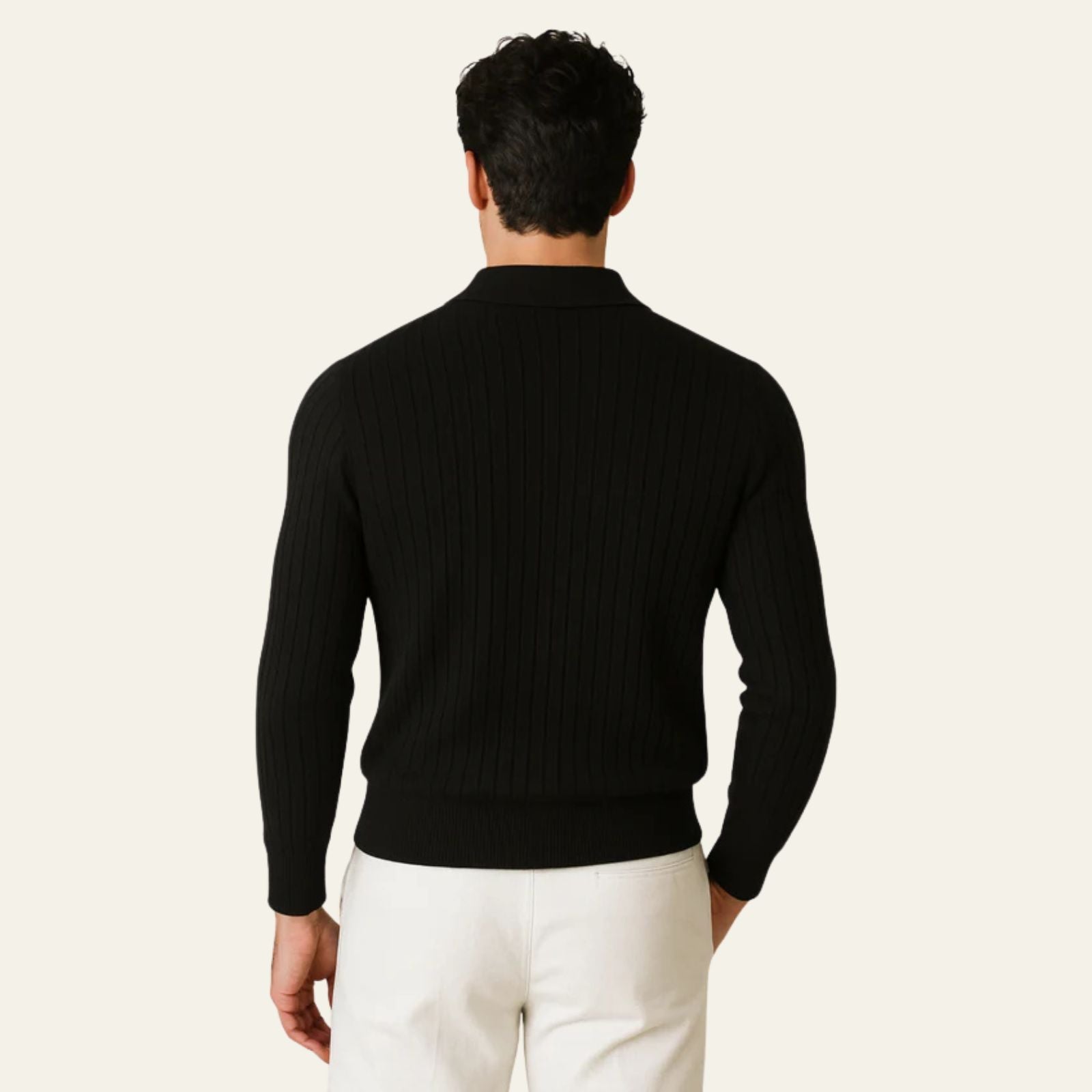 The Oslo Ribbed Knit Polo