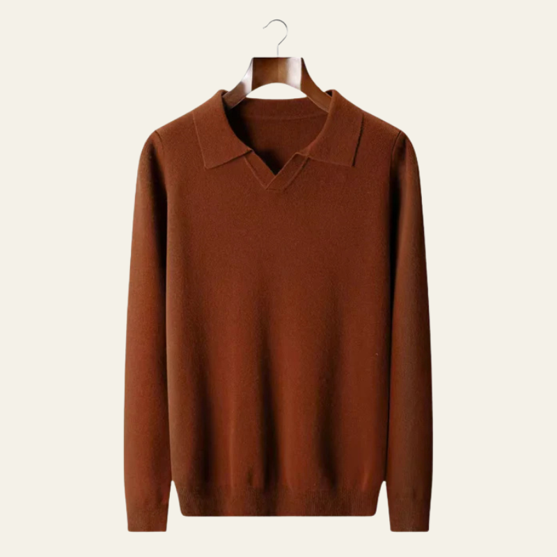 The Vicenza Merino Polo Sweater