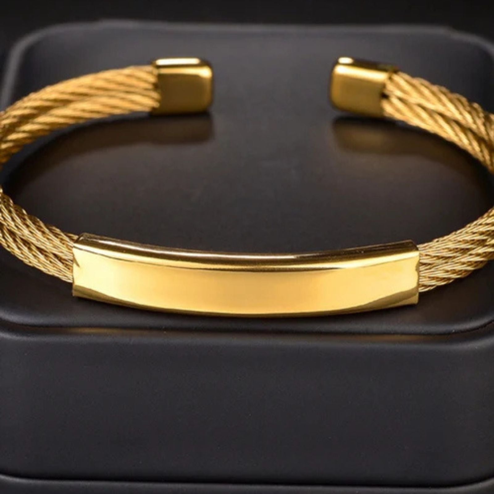 The Lucerne Steel Torque Cuff