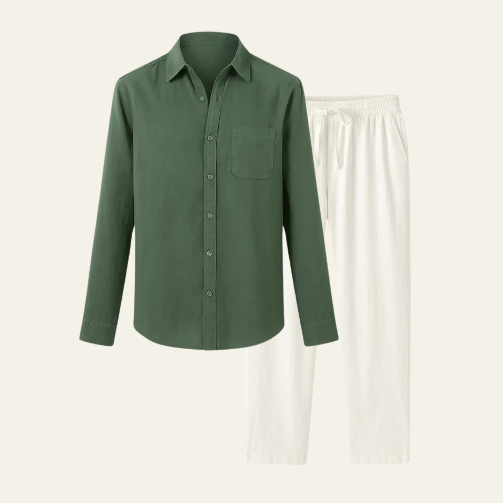 The Osaka Linen Tailored Pantalon Set