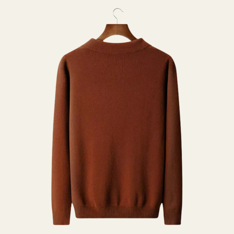 The Vicenza Merino Polo Sweater
