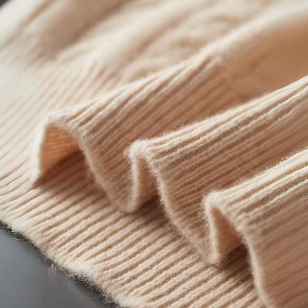 The Davos Merino Wool Button Mock Neck