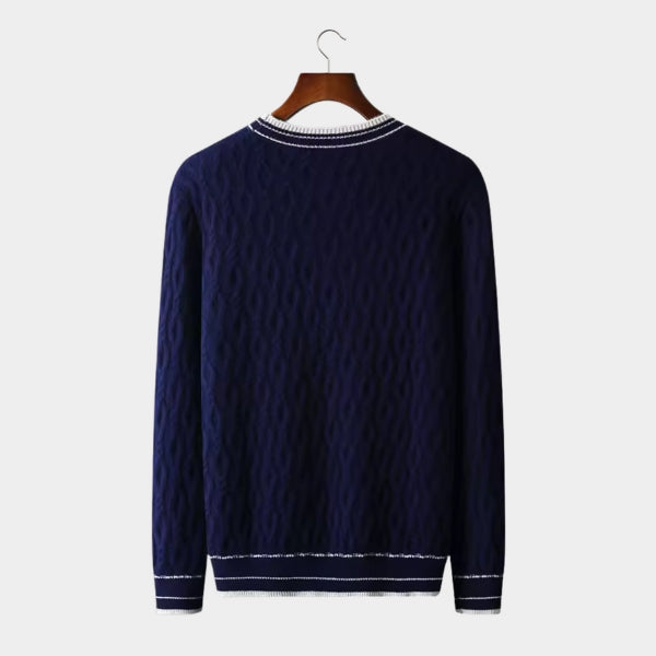 The Ravello Merino Wool Cable Crew