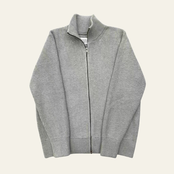 The Parma Ribbed Zip Sweater