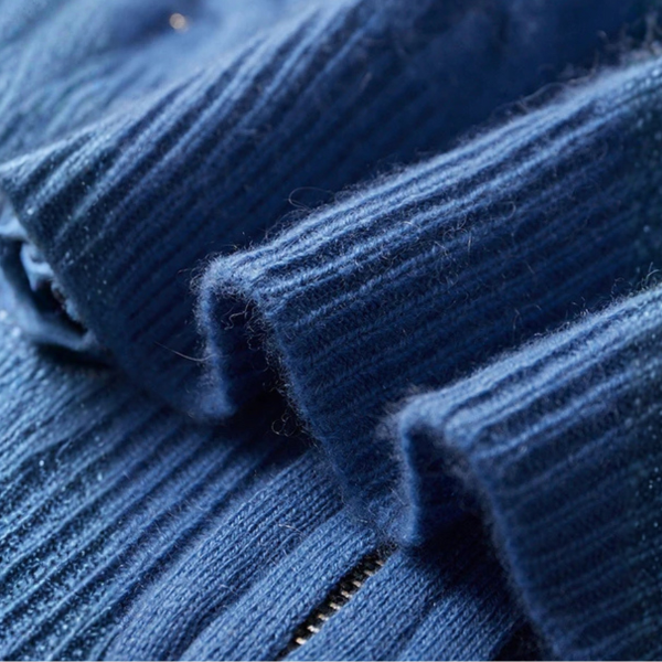 The Ravello Cable Cashmere Zip Hoodie