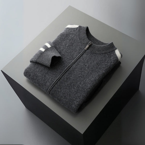 The Copenhagen Wool Track Zip Knit
