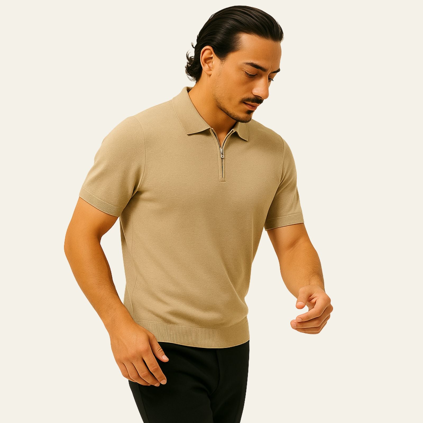 The Catania Quarter-Zip Polo