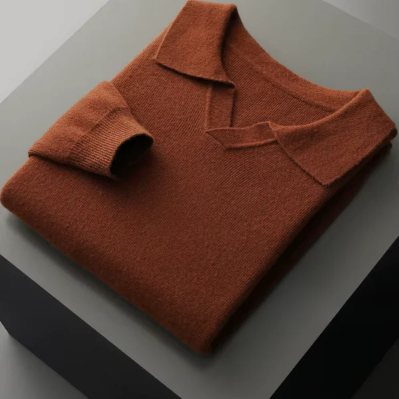 The Vicenza Merino Polo Sweater