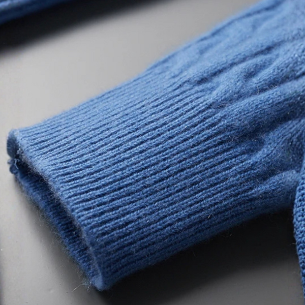 The Ravello Cable Cashmere Zip Hoodie