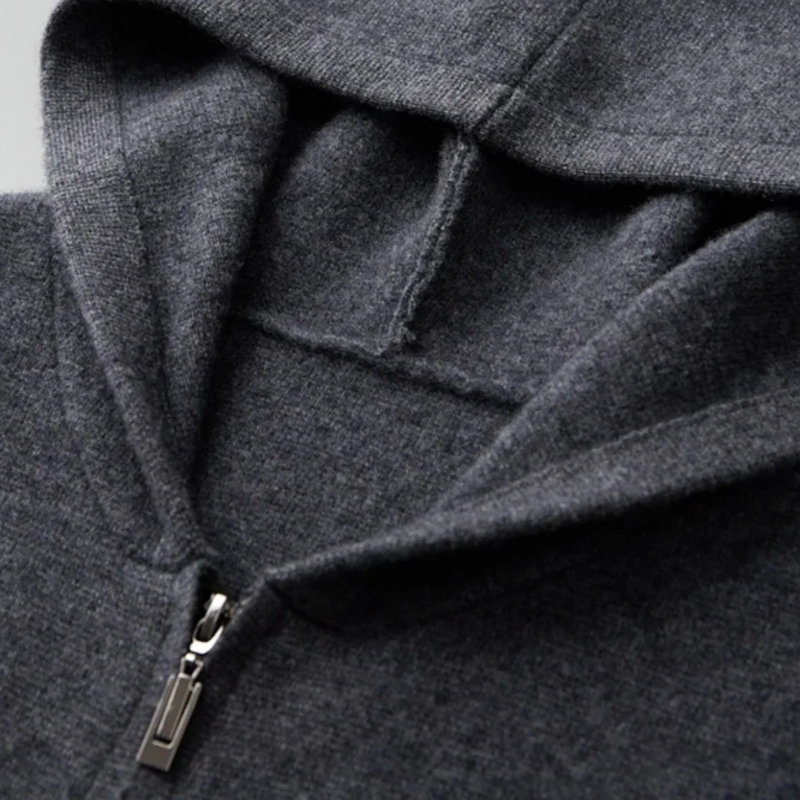 The Montreuil Cashmere Zip Hoodie