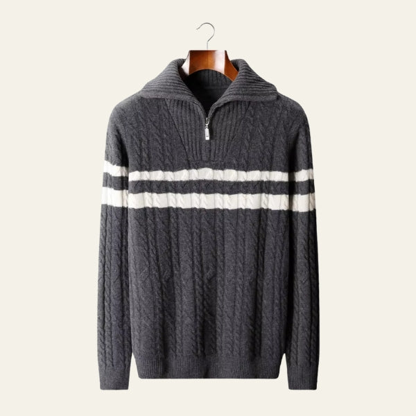 The St. Moritz Merino Wool Quarter Zip Sweater