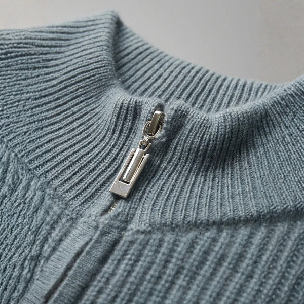 The Ravello Cashmere Zip Knit