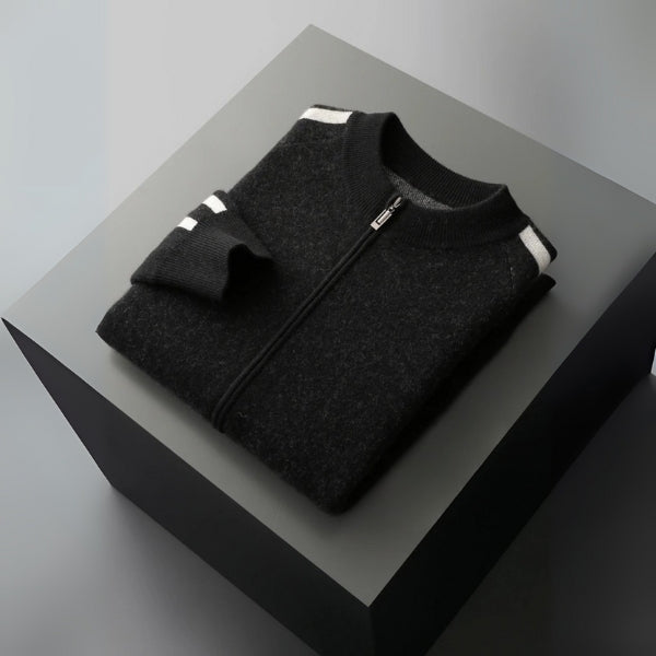 The Copenhagen Wool Track Zip Knit