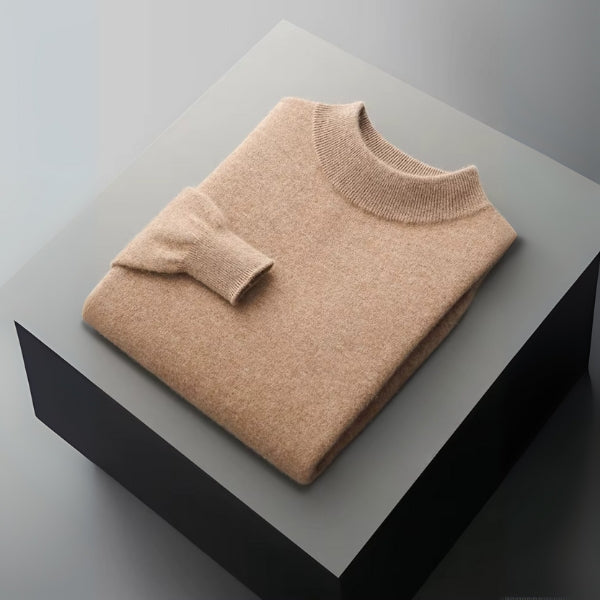 The Lucerne Merino Wool Mock Neck Sweater