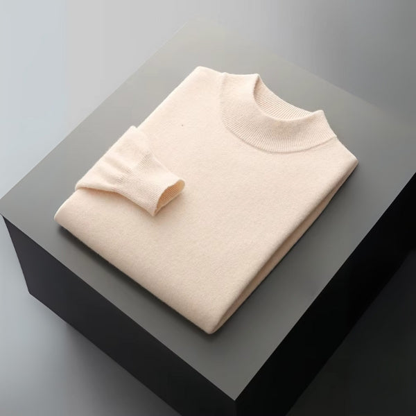 The Lucerne Merino Wool Mock Neck Sweater