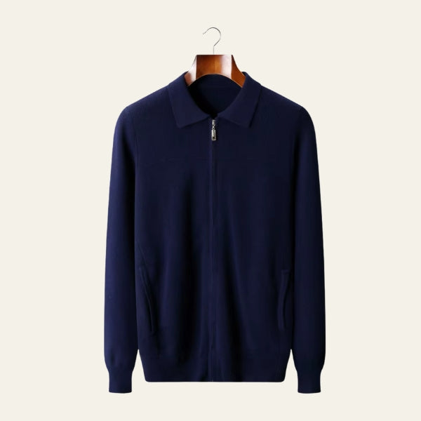 The Garda Merino Wool Zip Knit