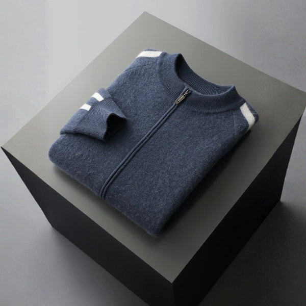 The Copenhagen Wool Track Zip Knit