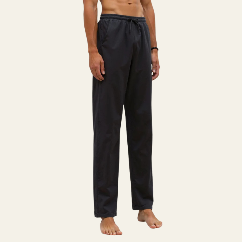 The Positano Cotton–Linen Drawstring Trouser