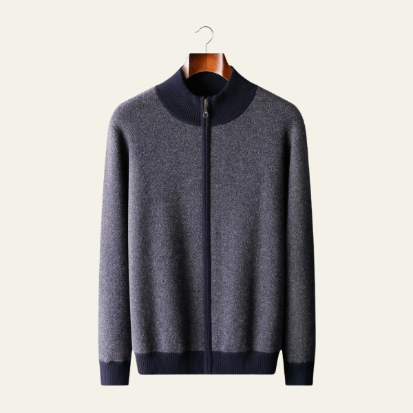 The Lucerne Cashmere Zip Knit