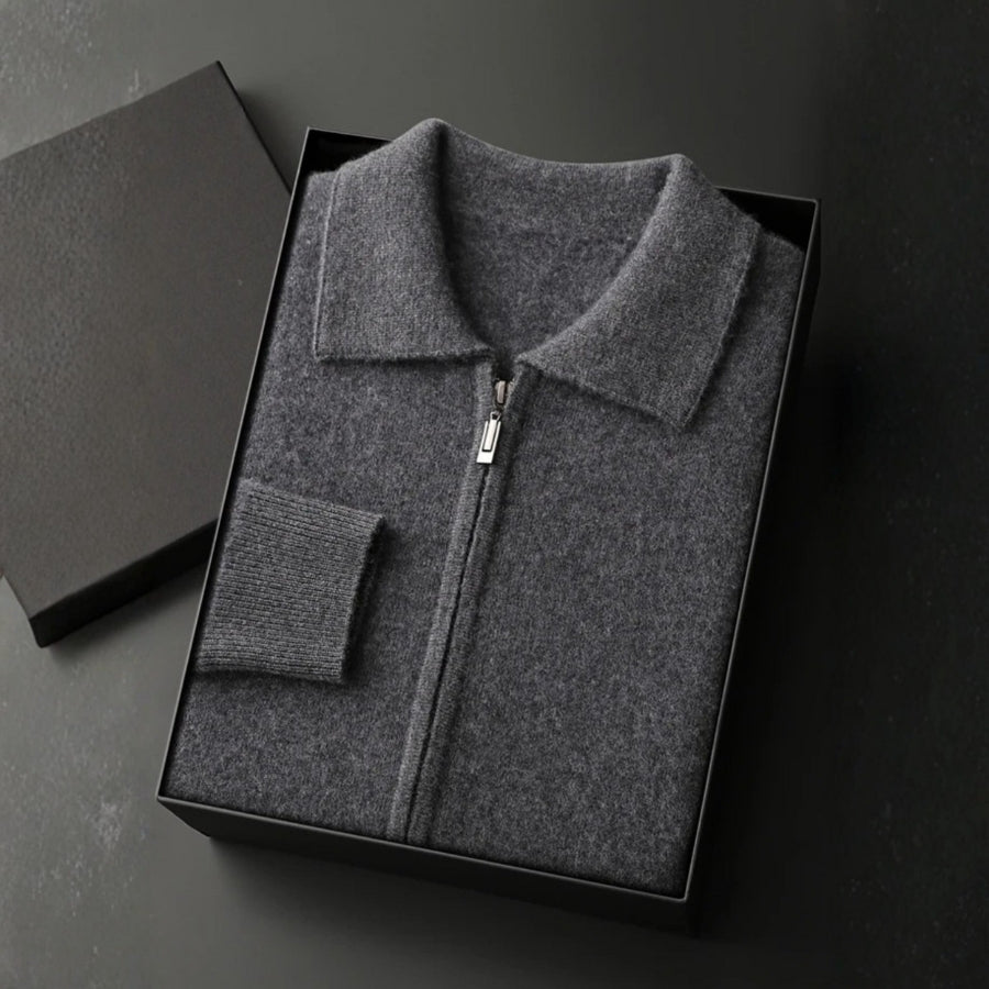 The Lausanne Cashmere Zip Jacket