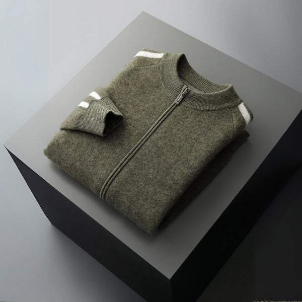 The Copenhagen Wool Track Zip Knit