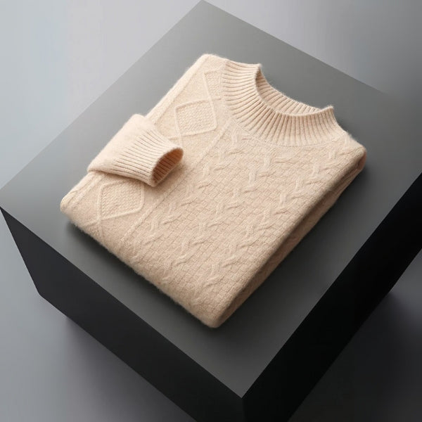 The Taormina Merino Wool Cable Crew