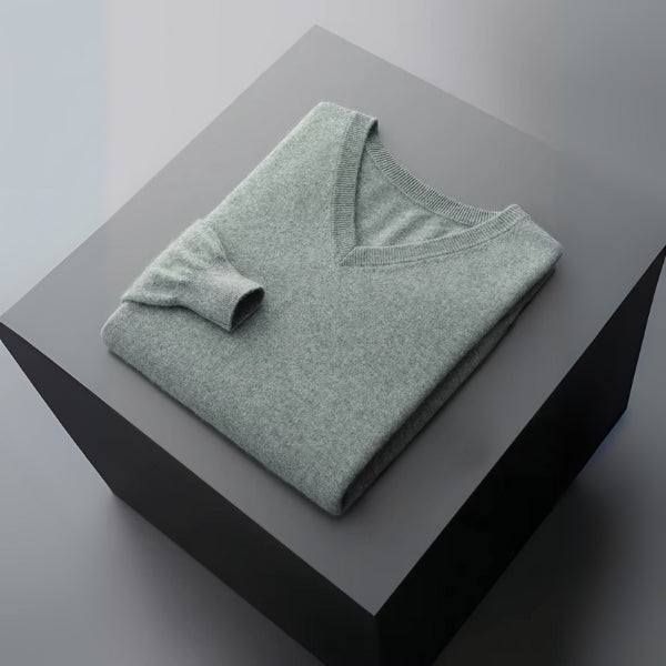 The Sorrento Fine Merino V-Neck Sweater