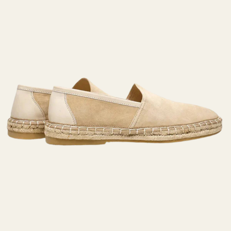 The Positano Sand Suede Espadrille