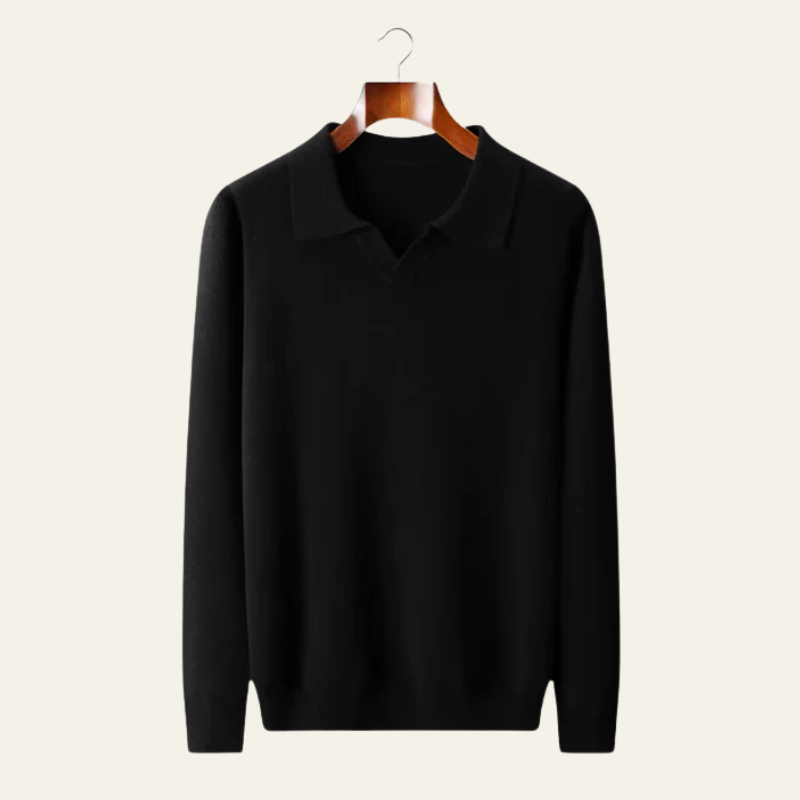 The Vicenza Merino Polo Sweater