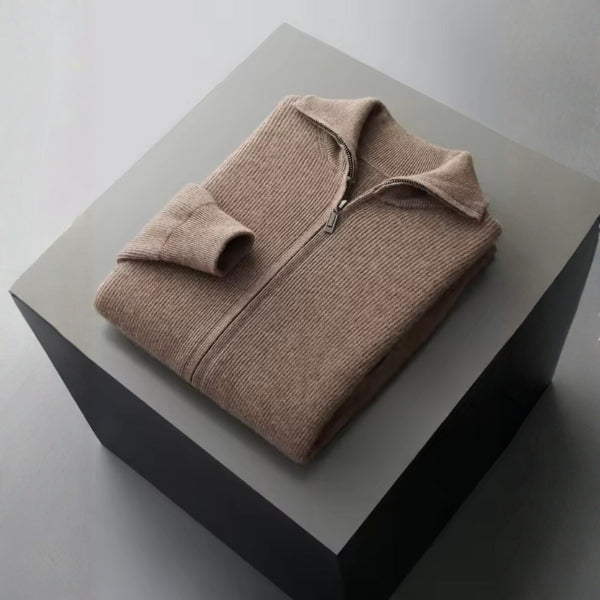 The Dolomiti Merino Wool Zip Knit