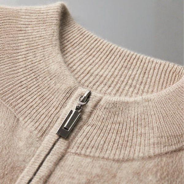 The Lausanne Cashmere Zip Knit