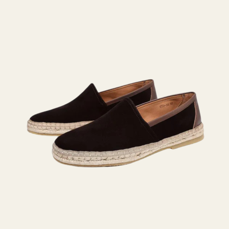 The Porto Coffee Suede Espadrille