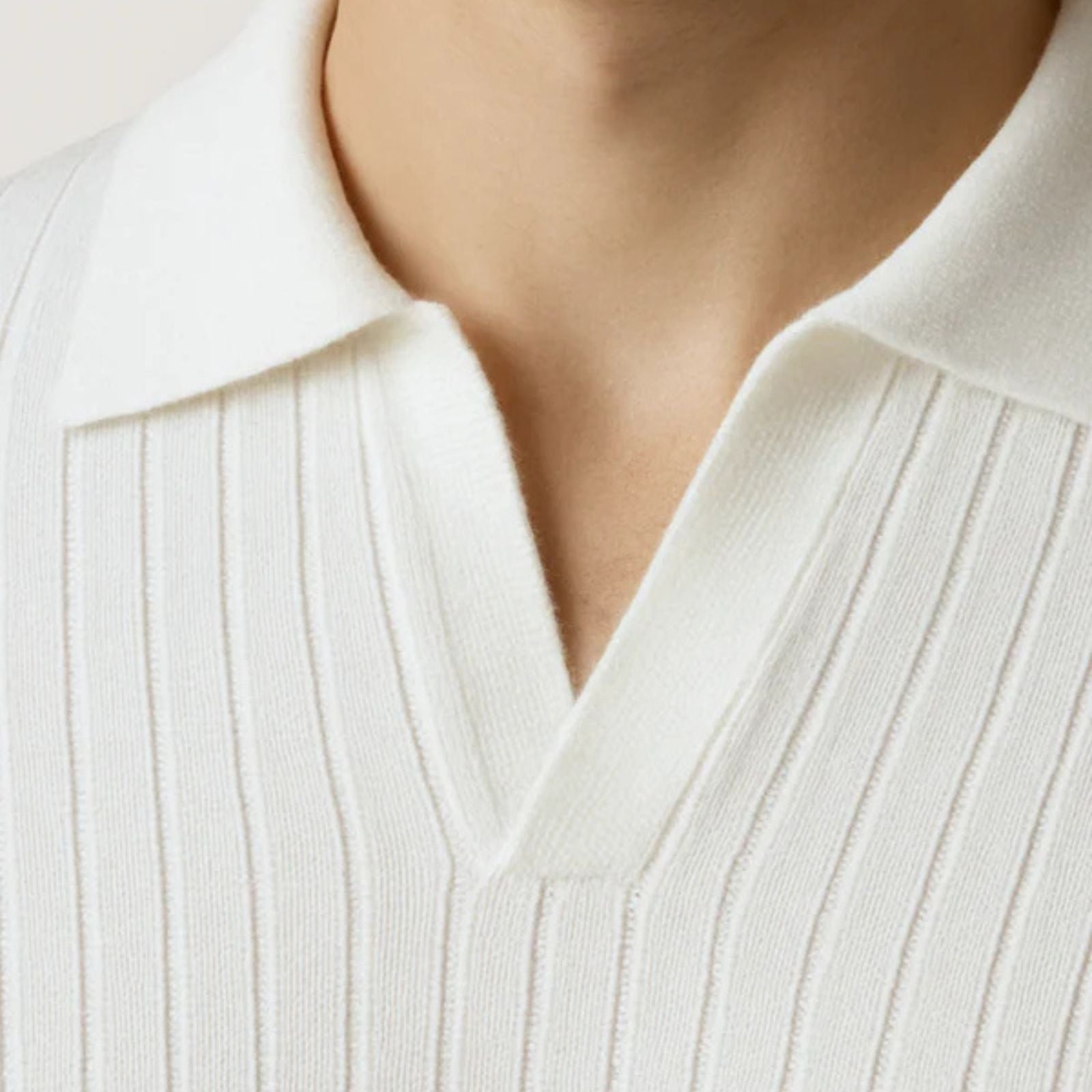 The Oslo Ribbed Knit Polo