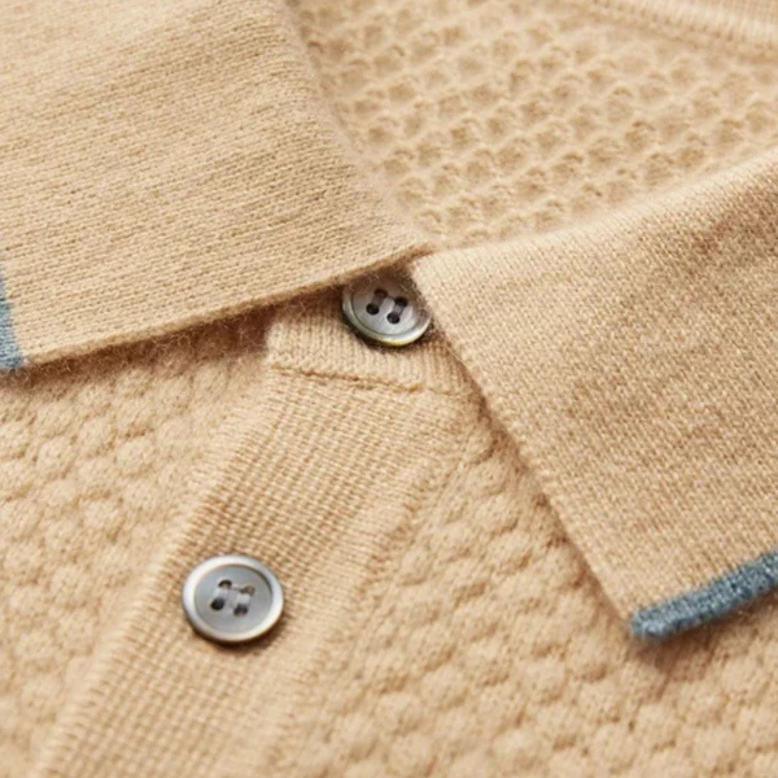 The Ravello Two-Tone Cashmere Polo