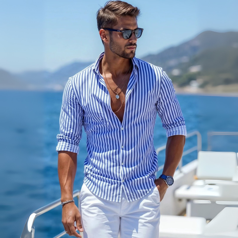 The Positano Riviera Stripe Shirt