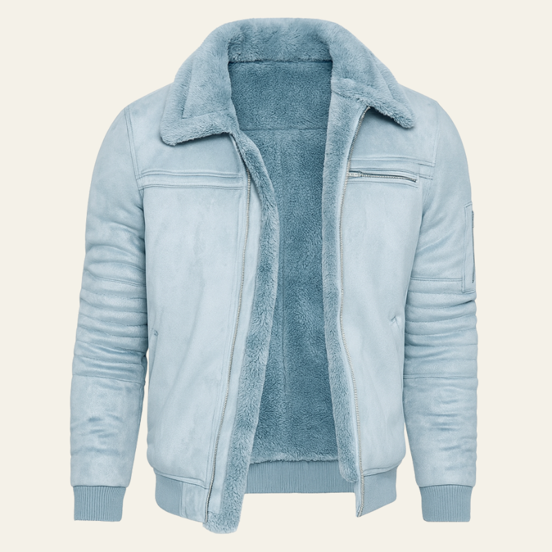 The Arosa Shearling Bomber Jacket