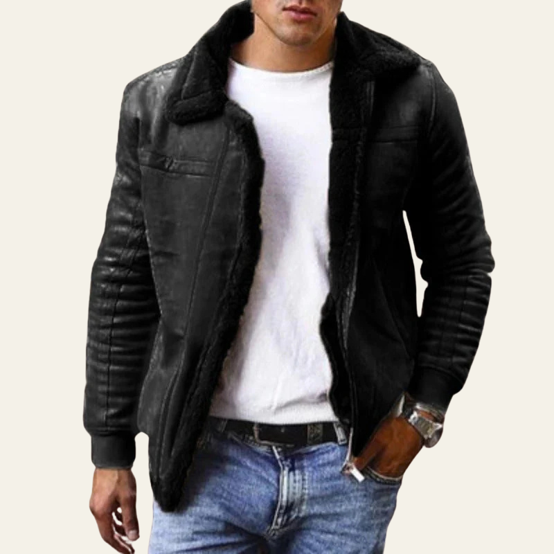 The Arosa Shearling Bomber Jacket