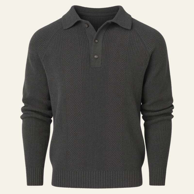 The Florence Herringbone Knit Polo
