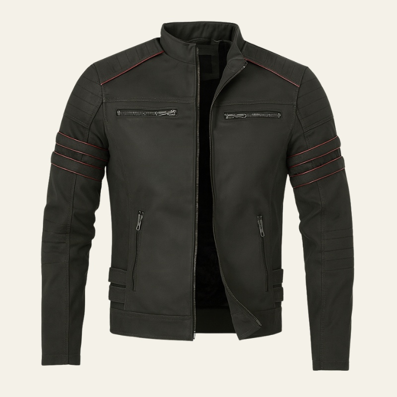 The Cannes Biker Faux Leather Jacket