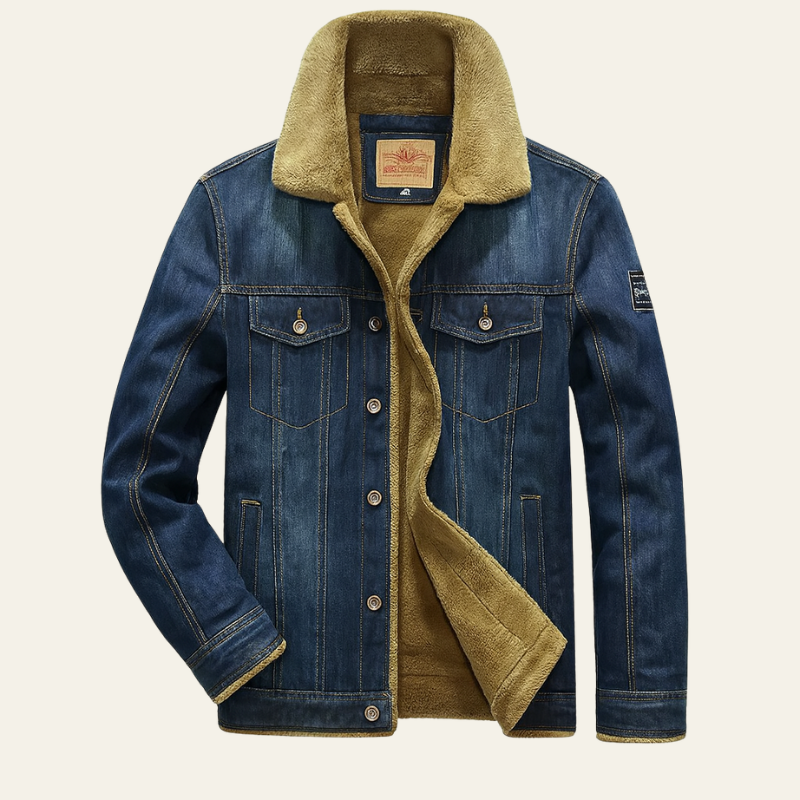 The Vicenza Shearling Denim Jacket