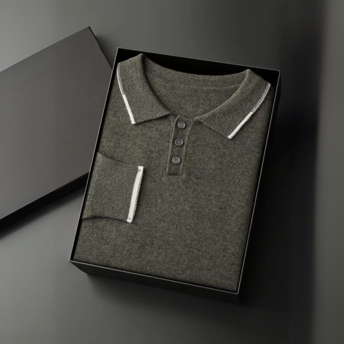 The Positano Cashmere Polo Sweater