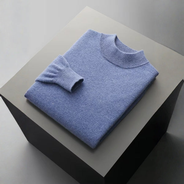 The Lucerne Merino Wool Mock Neck Sweater