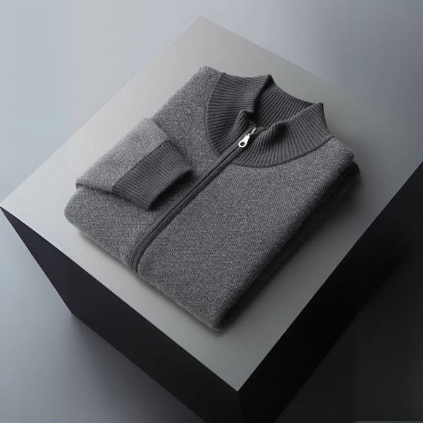 The Lucerne Cashmere Zip Knit