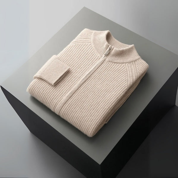 The Ravello Cashmere Zip Knit