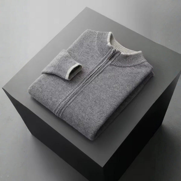 The Bergen Cashmere Zip Knit