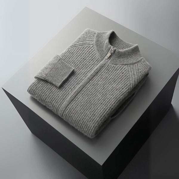The Ravello Cashmere Zip Knit